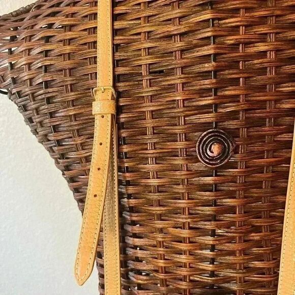 Vintage pebbled leather crossbody bag yurie Nitani classic style - Picture 4 of 10